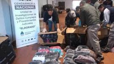 Gendarmería decomisó indumentarias y cubiertas en Eldorado por un importe de  20 millones de pesos