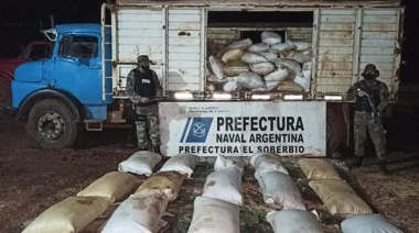 Prefectura incautó un cargamento de soja en El Soberbio